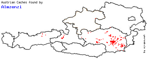 Map of Finds within Austria