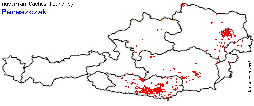 Map of Finds within Austria