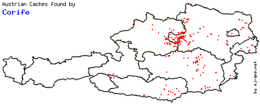 Map of Finds within Austria