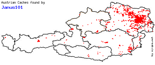 Map of Finds within Austria