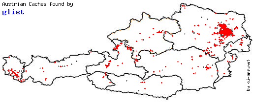 Map of Finds within Austria