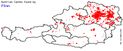 Map of Austrian Caches