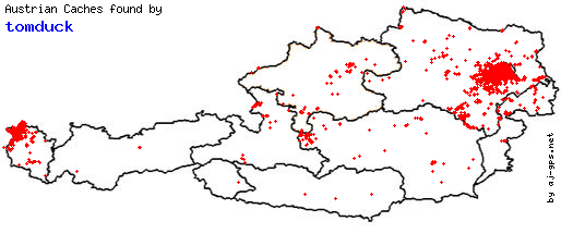Map of Finds within Austria