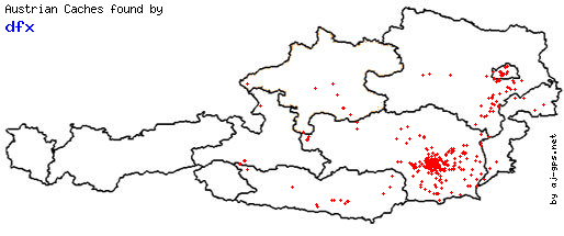 Map of Finds within Austria