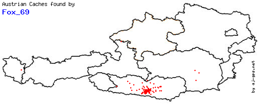 Map of Finds within Austria Map of Finds within Austria