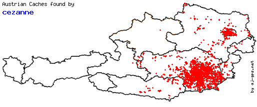 Map of Finds within Austria