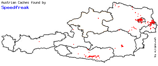 Map of Finds within Austria Map of Finds within Austria