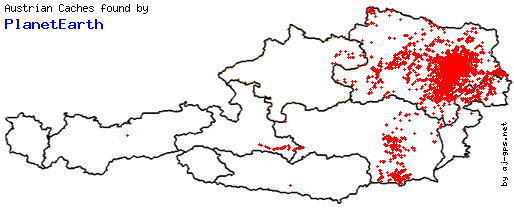 Map of Finds within Austria Map of Finds within Austria