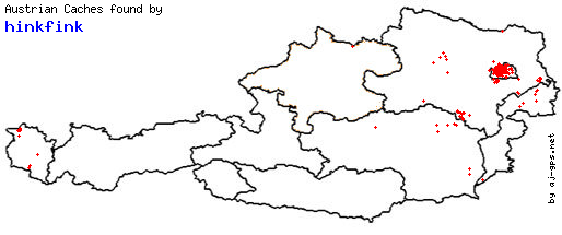 Map of Finds within Austria