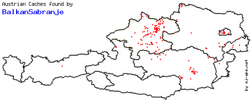 Map of Finds within Austria