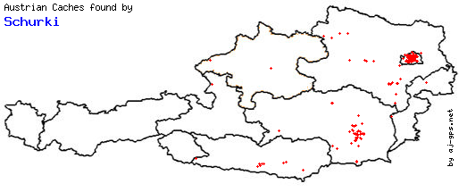 Map of Finds within Austria