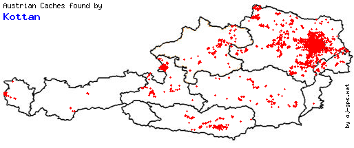 Map of Finds within Austria