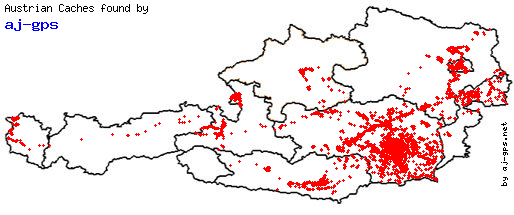 Map of Finds within Austria Map of Finds within Austria