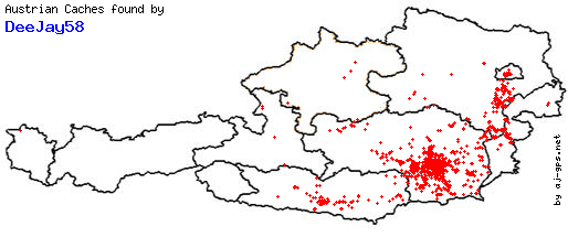 Map of Finds within Austria