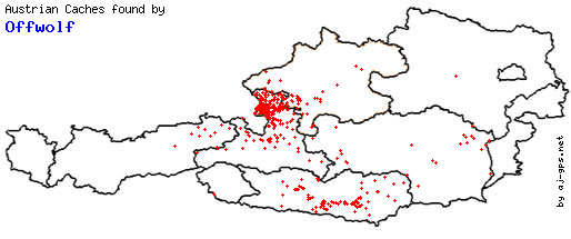Map of Finds within Austria
