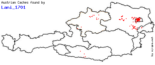 Map of Finds within Austria