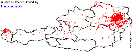 Map of Finds within Austria