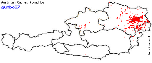 Map of Finds within Austria
