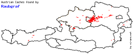 Map of Finds within Austria