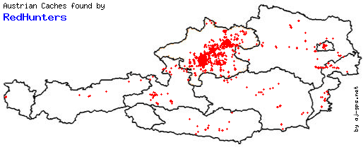 Map of Finds within Austria