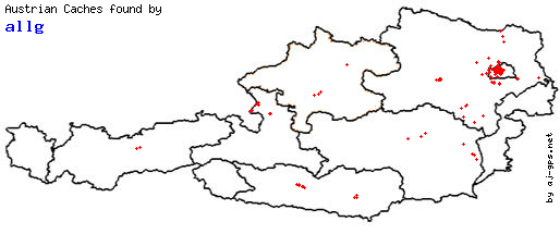Map of Finds within Austria