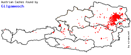 Map of Finds within Austria