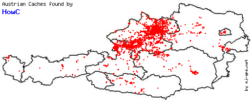 Map of Finds within Austria