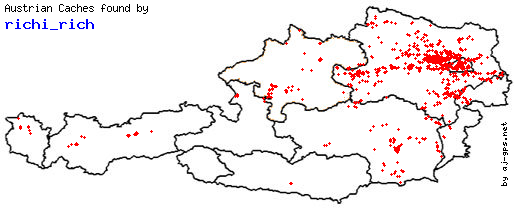 Map of Finds within Austria