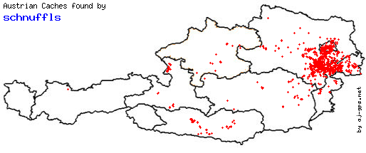 Map of Finds within Austria