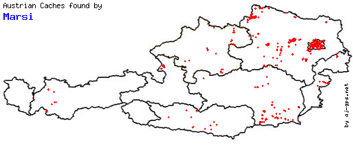 Map of Finds within Austria
