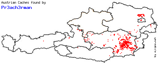 Map of Finds within Austria