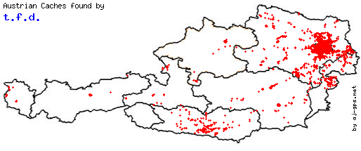 Map of Finds within Austria