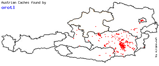 Map of Finds within Austria