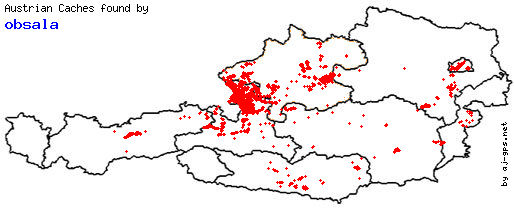 Map of Finds within Austria