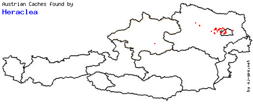 Map of Finds within Austria