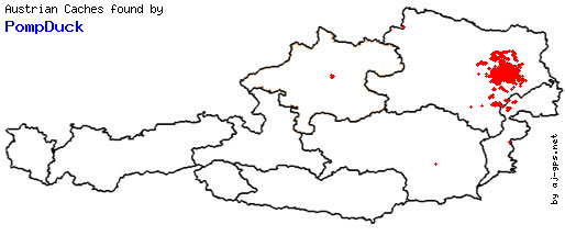 Map of Finds within Austria