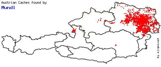 Map of Finds within Austria