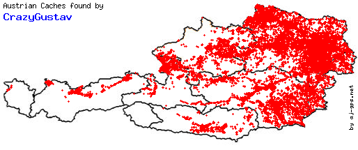Map of Finds within Austria