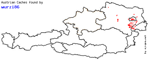 Map of Finds within Austria