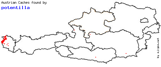 Map of Finds within Austria