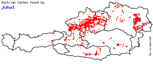 Map of Finds within Austria