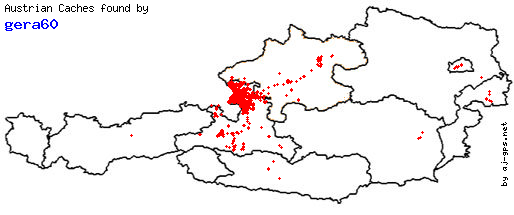 Map of Finds within Austria