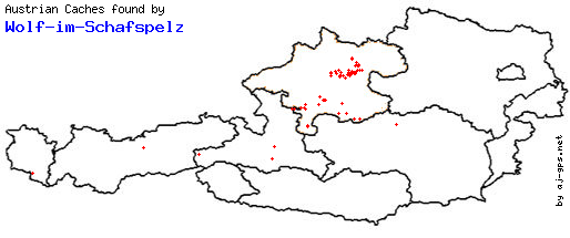 Map of Finds within Austria
