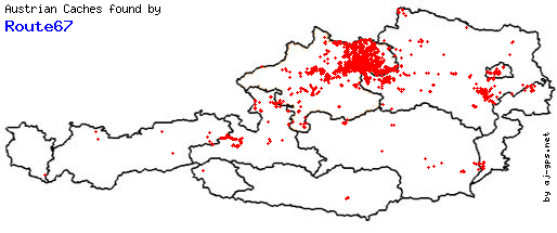 Map of Finds within Austria