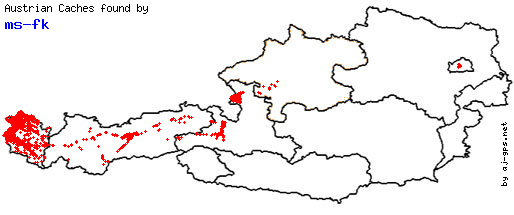 Map of Finds within Austria