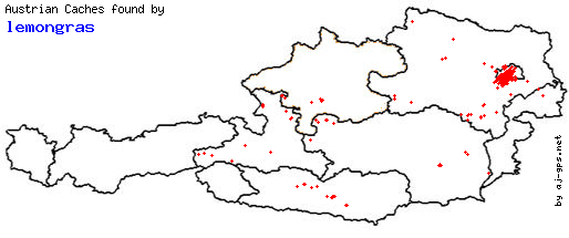 Map of Finds within Austria